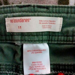 No boundaries size us 11 dark mint green jeans